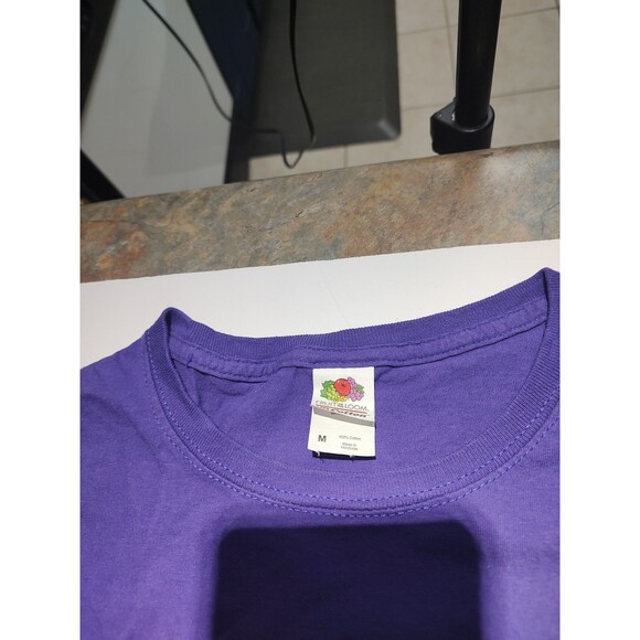 Fringed Joker Tshirt bright Purple Batman tee shirt, hippie, Med Custom - Picture 3 of 4